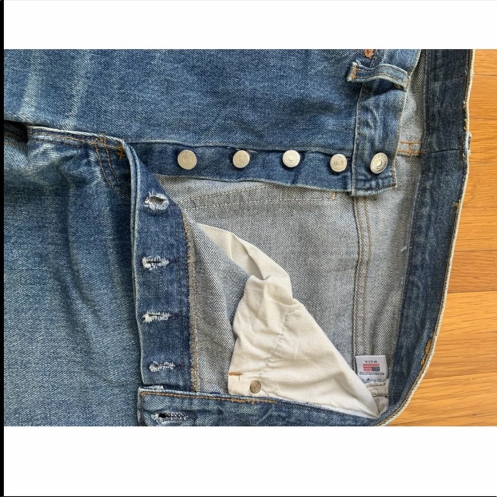 Re/Done Levi’s High Rise Ankle Crop patchwork 27😍 - Picture 8 of 8